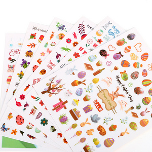 Wholesale DIY Festival Fall nail designs Christmas decorations Easter dried flower nail Stickers