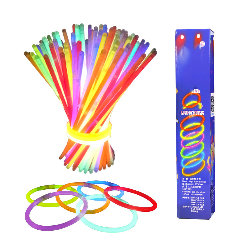 Custom party pack concert glowing bracelets neon glow toys stick glasses