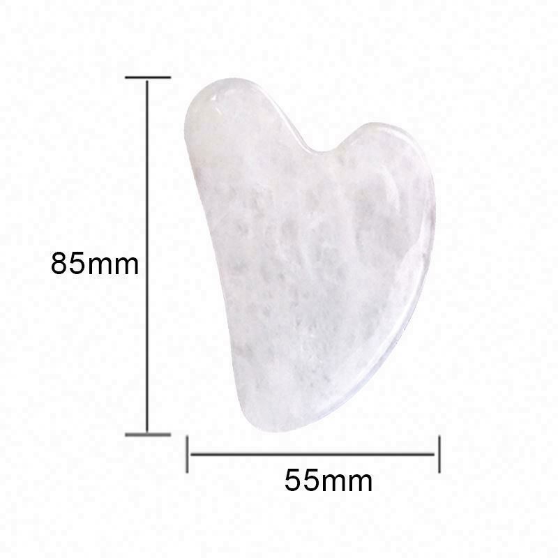 Jade Stone Gua Sha Wholesale Factory Skincare Essential Oil Facial Massage Tool 100% Real Natural White