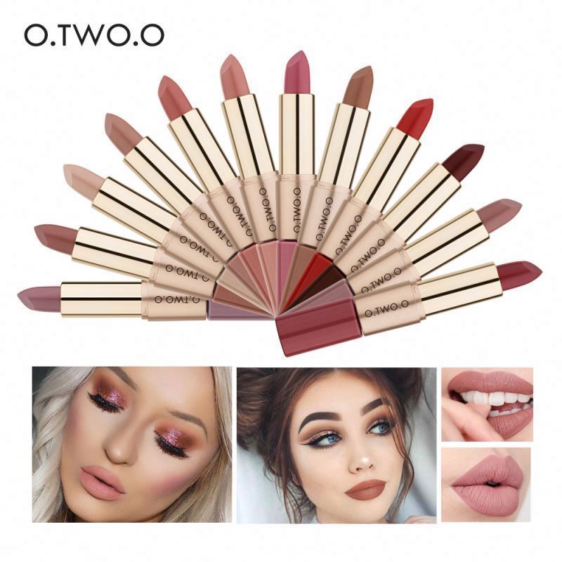 O.two.o Lipstick Indonesia Malaysia Shopee Best Sell Matte Lipgloss 2 In 1 Cosmetic Cosmetics O.two.o Lipstick Indonesia