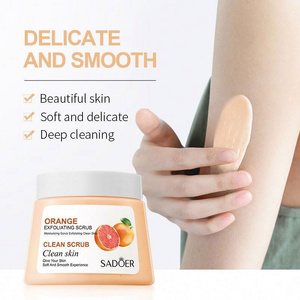 Sadoer Fruit Flavour Vitamin C Exfoliating Fine And Smooth Remove Dead Skin Private Label Body Scrub Cream