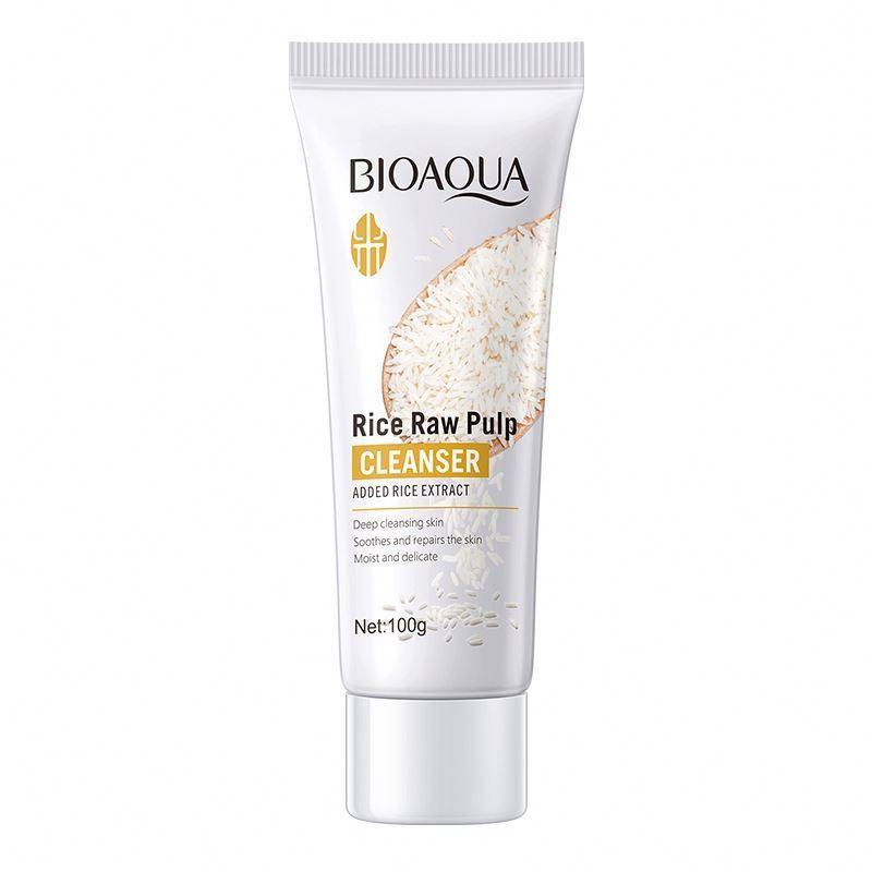 Discount now BIOAQUA Natural Nourishing Moisturizing Rice Essence Whitening Facial Cleanser