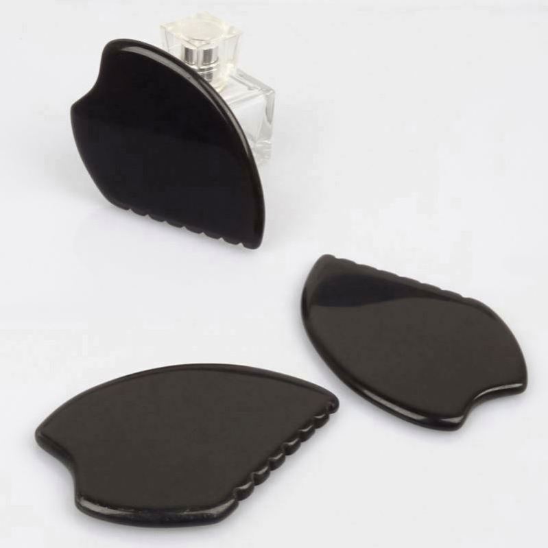 Jade Stone Obsidian Gua Sha For Fae Hot Sales Essential Oil Skincare Beauty Tools Natural