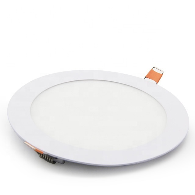 Zhongshan Factory fast shipping wholesale 3w 6w 9w 12w 15w 18w 24w aluminum recessed ceiling slim small round led panel light