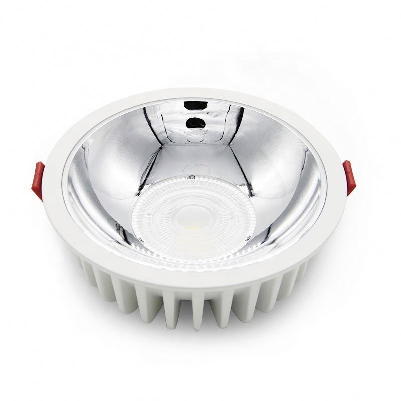 High CRI 80 led downlight 6 inch recessed project aluminum 7w 12w 20w 30w 40w cob led round ceiling down light