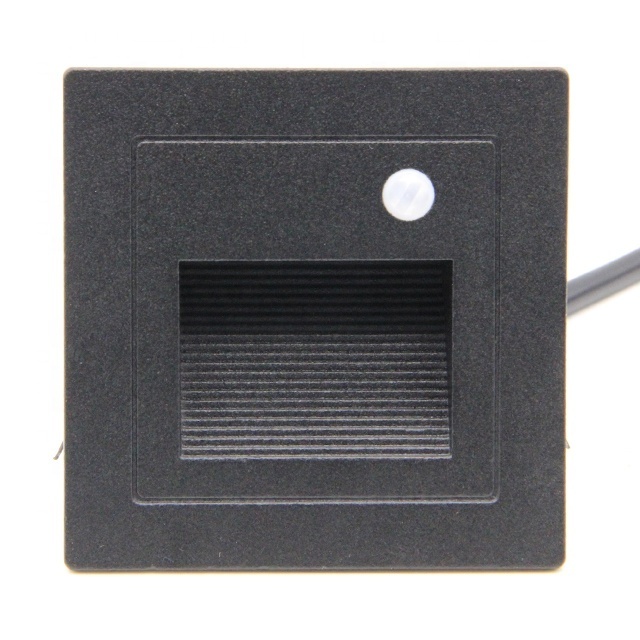 IP65 square recessed step lighting aluminum wall light outdoor waterproof led motion sensor stair light