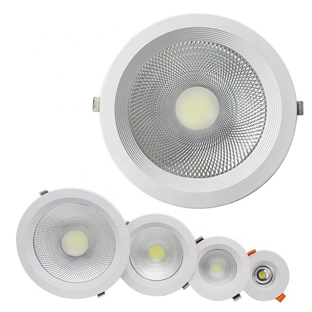 2.5 4 5 8 Inch Led Downlight 3000k 4000k 6500k Recessed Led Down Lighting Slim Fixture COB 7w 10w 15w 20w Down Lights