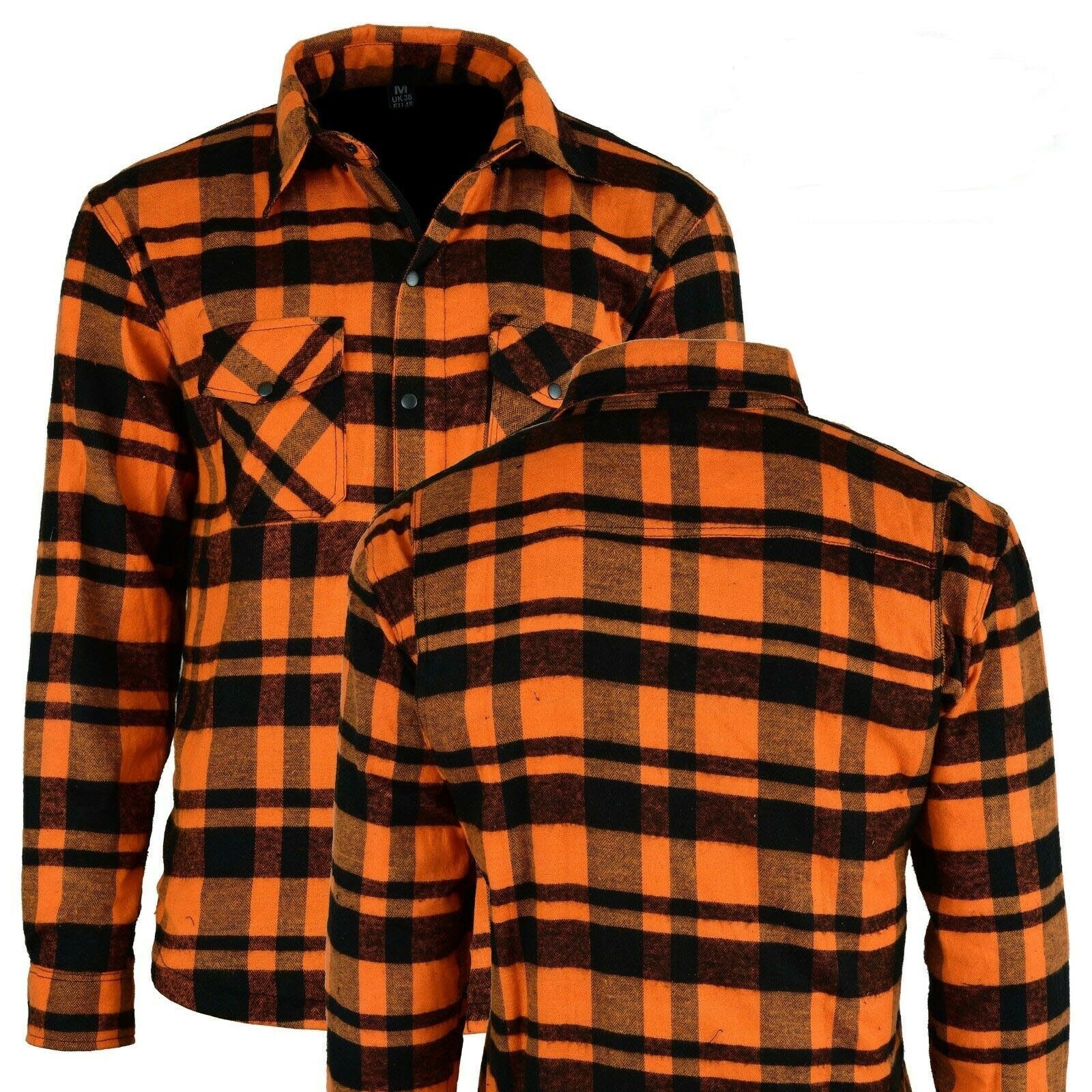 Motorbike shirt Men's Armored Motorcycle Riding Soft Flannel Long Sleeve Shirt