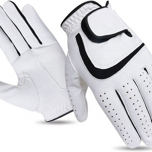 Custom Manufacturer Wholesale Men's Indonesia Cabretta Leather Golf Gloves