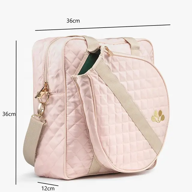 Polyester Portable Quilted Tennis Bag