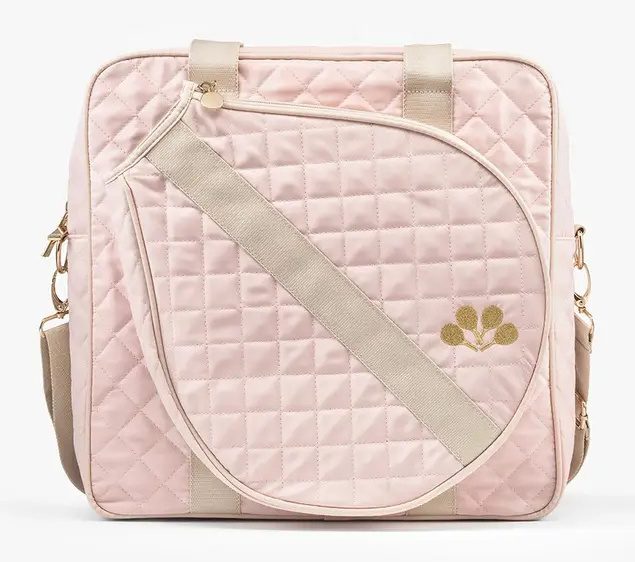 Polyester Portable Quilted Tennis Bag