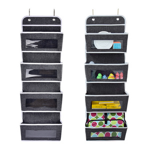 Hanging Closet Organizer with 4 Drawer Baby Nursery Closet, Diaper Caddy Organizer, Slotted Storage Baskets