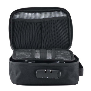 Discreet Odorless Travel Storage Safe Smart Stash Case Carbon Lined Zipper Smell Proof Bag