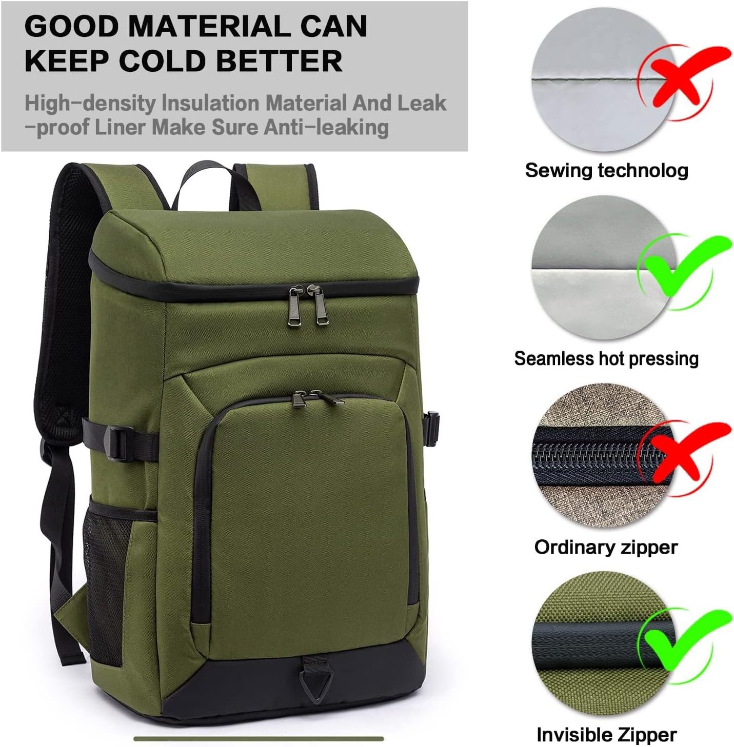 Best Seller Outdoor portable lunch backpack Cooler 30L Insulated Picnic Backpack with custom logo cooler bag