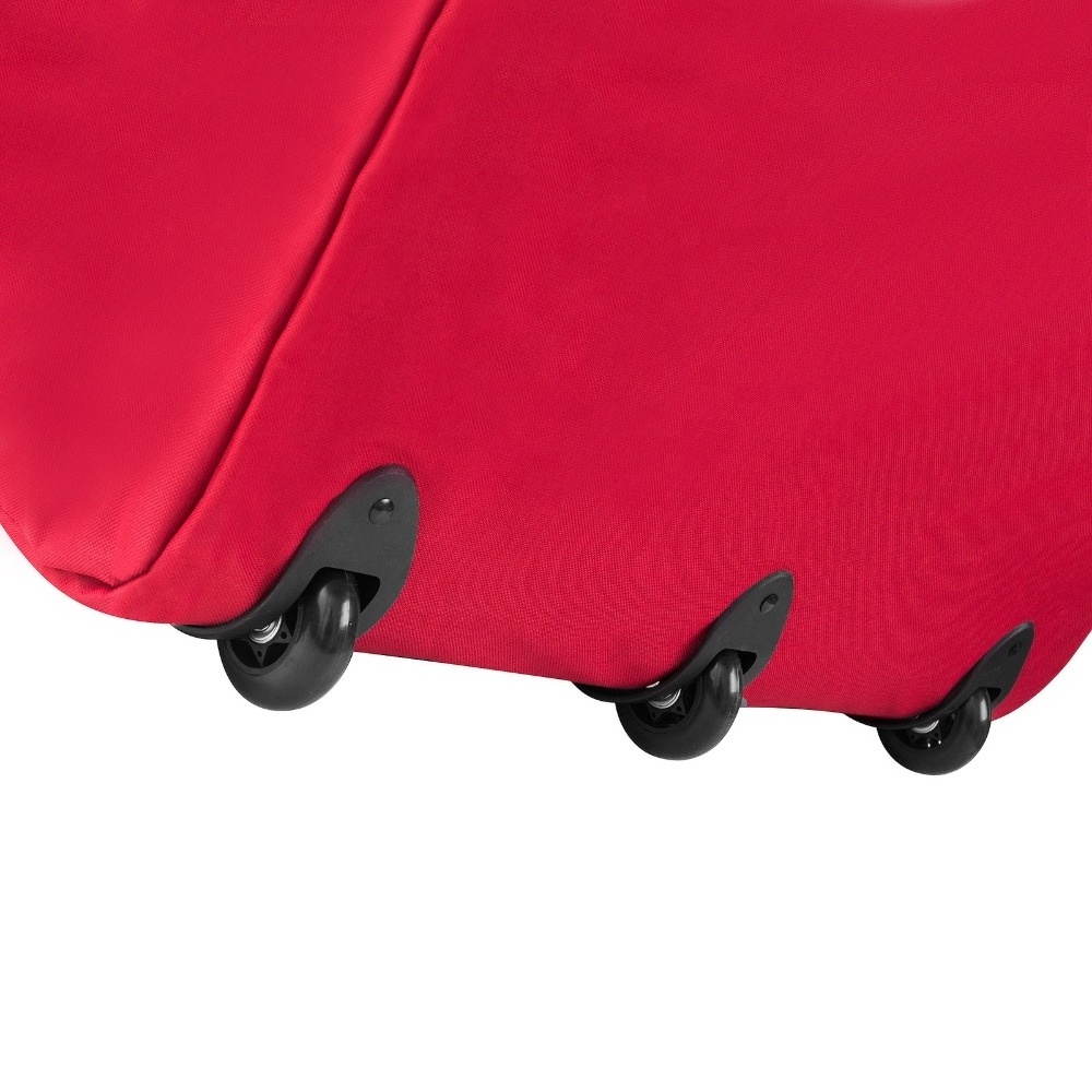 Wholesale Larger capacity Red Rolling Duffle Bag Style Christmas Tree Storage Bag with Wheels