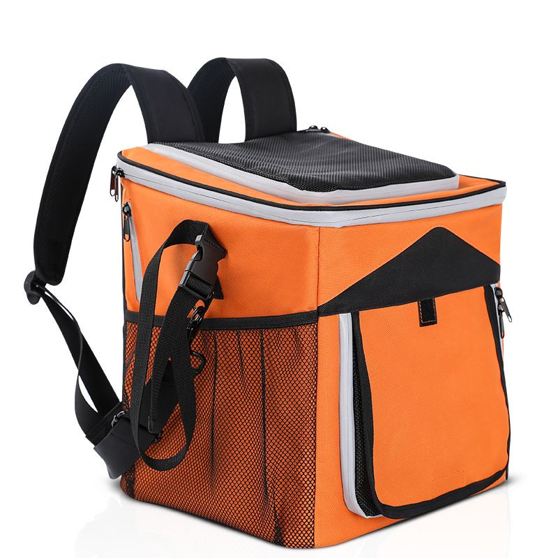 Portable Pet Travel Foldable Oxford Fabric Dog Cat Bicycle Basket Pet Carrier Expandable Pet Backpack