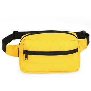 New Unisex Nylon fanny Pack Waterproof Outdoor Travel Waist Bag Zipper Anti-theft Custom Fac Sports Travel Fanny Bag