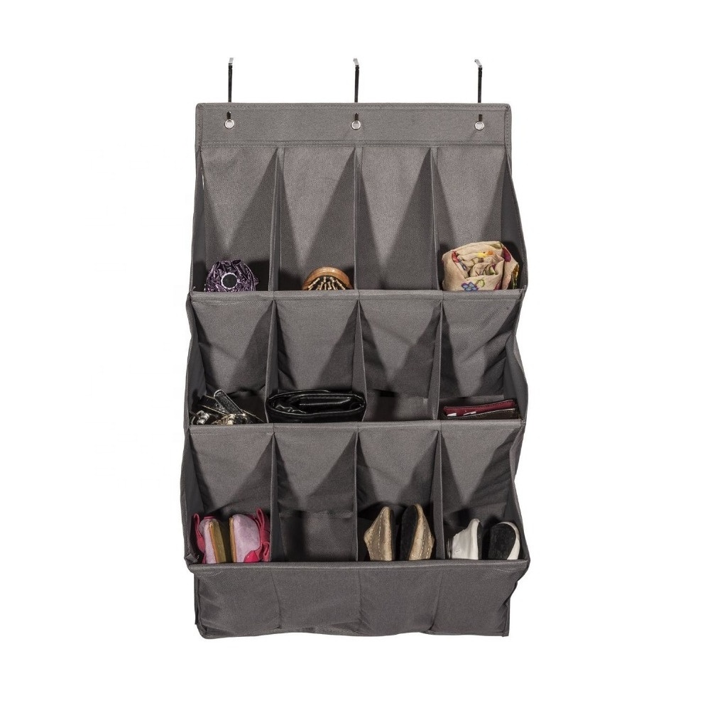 Door Hanging Shoe Organizer Storage Bag  With Large Pockets