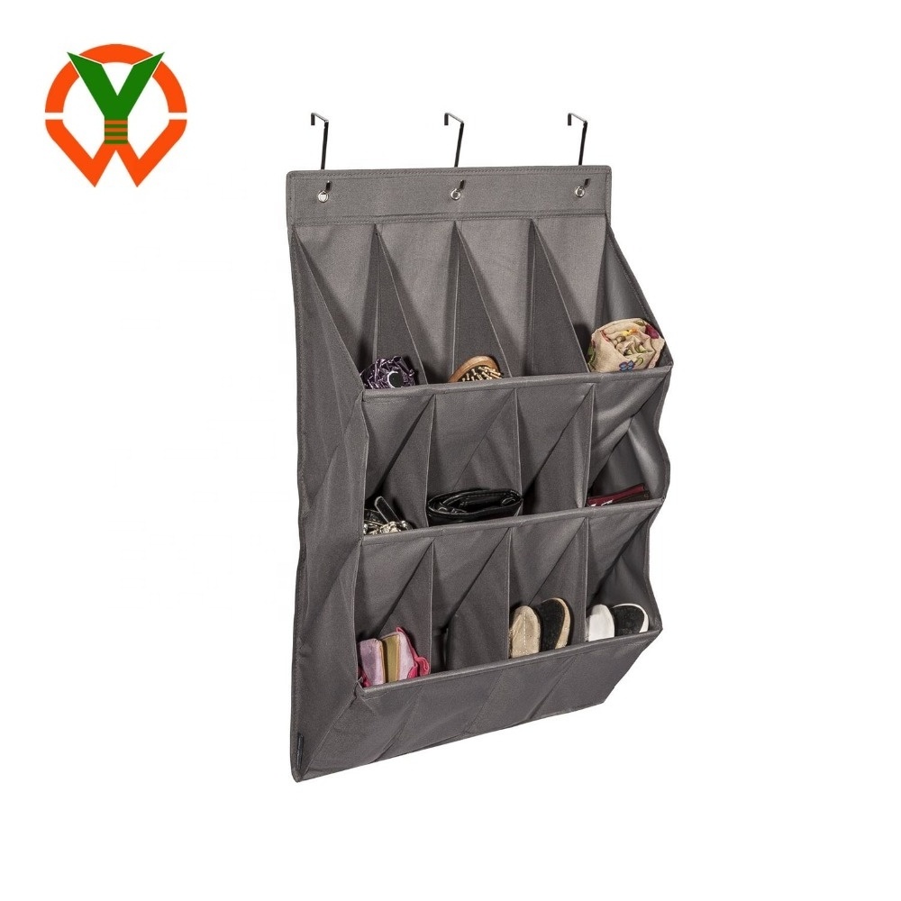 Door Hanging Shoe Organizer Storage Bag  With Large Pockets