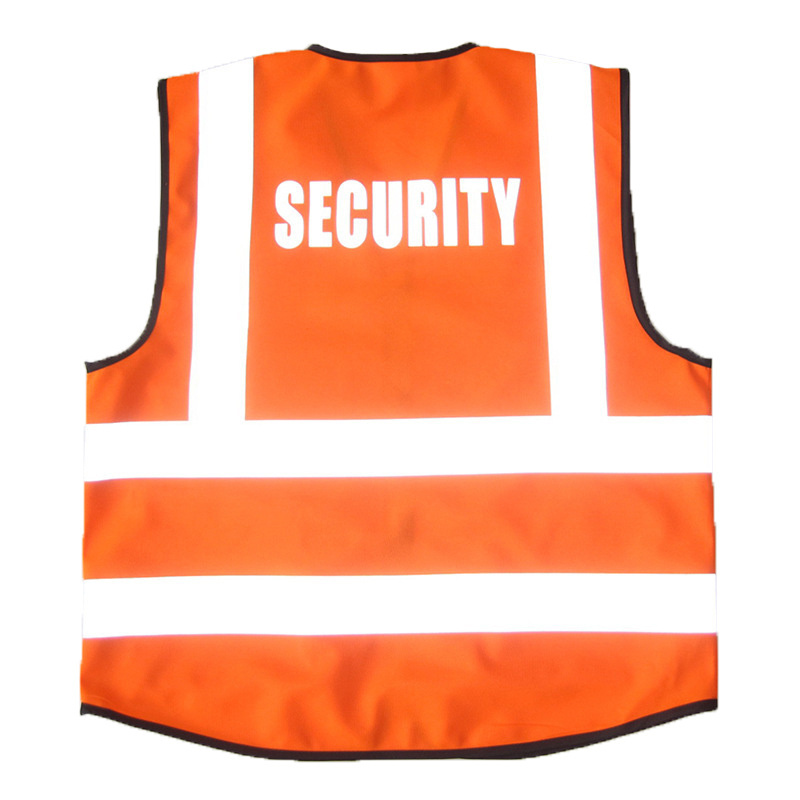 100% polyester high visible safety fluo vest with reflective tape quick drying jacket