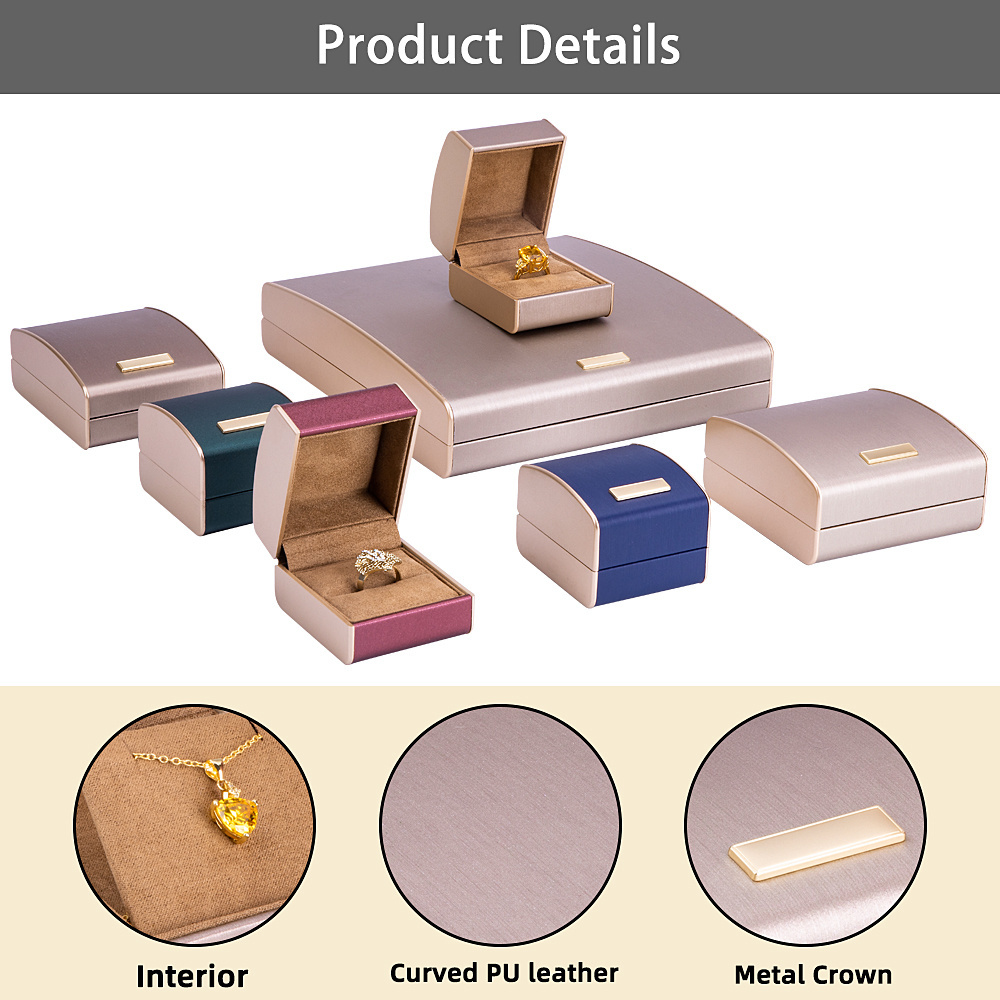 Custom Metal Character Logo Jewelry Packaging Box Flip Luxury Packaging Box High Quality Low Moq Jewelry Box Factory