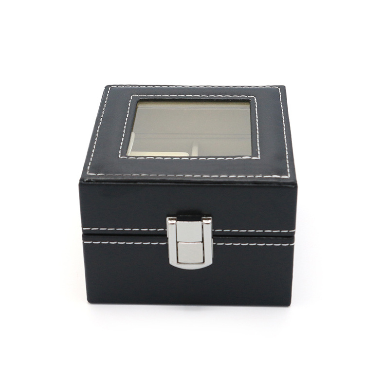 Wholesale PU Luxury custom watch packaging box OEM with two seats