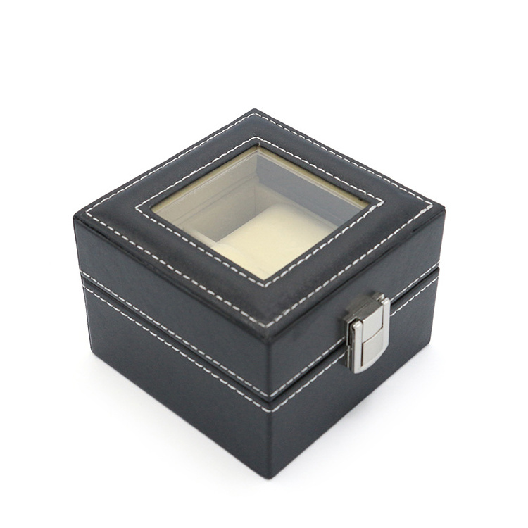 Wholesale PU Luxury custom watch packaging box OEM with two seats