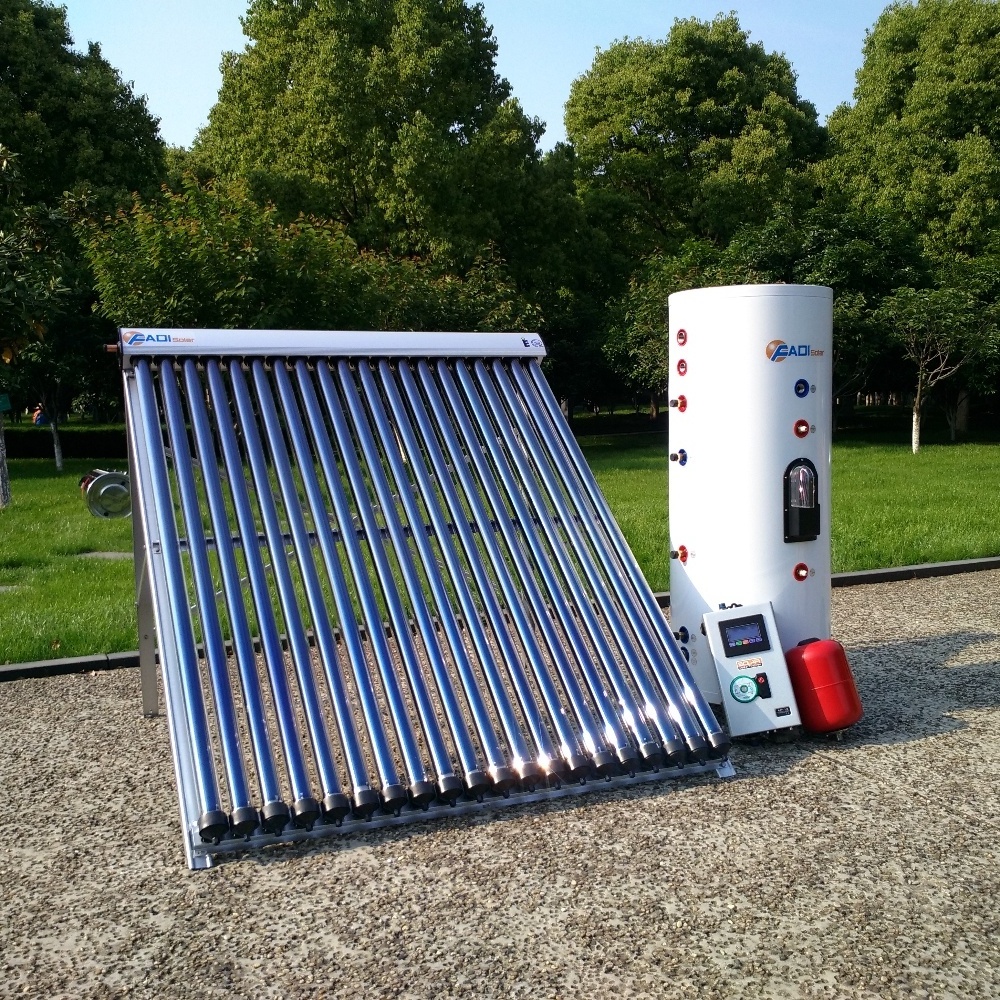 Solar Keymark Certified Spilt Pressurized Solar Water Heater Solar Collector With Heat Pipe For Solar Heating System