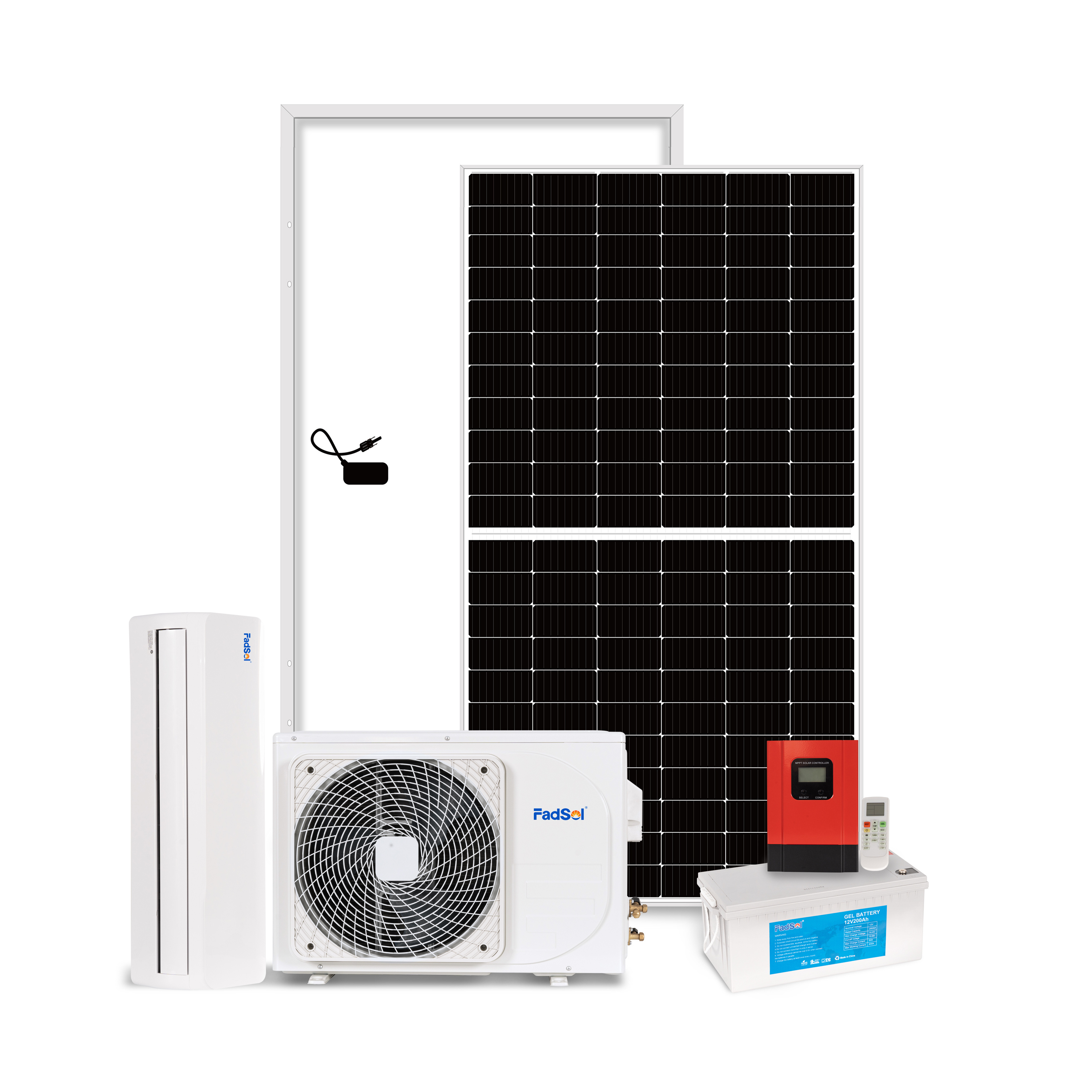 Solar Powered Air Conditioner OFF GRID DC 48V split portable AC/DC Solar Air Conditioner 9000 12000 18000 24000 BTU