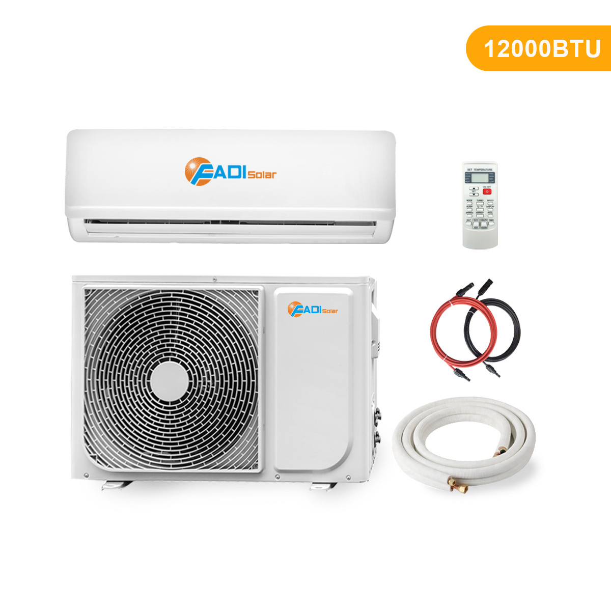 12000btu 18000btu 24000btu DC 48V 100% Pure Solar Energy Powered Air Conditioner System