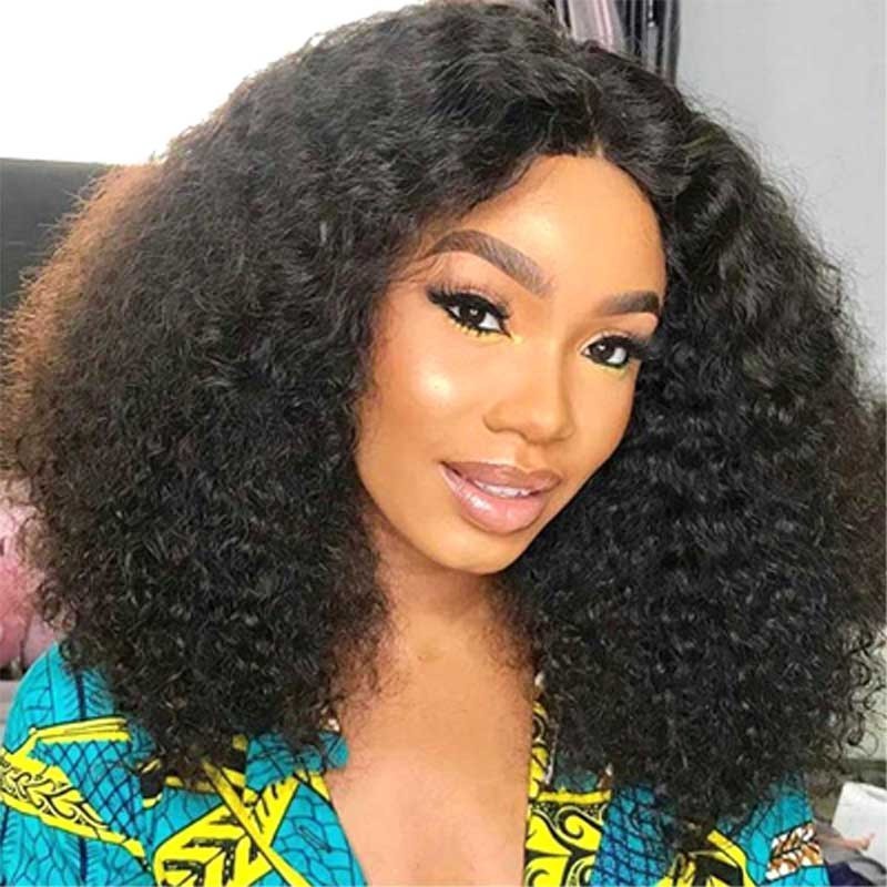 Lace Front Wigs Women Curly Lace Closure Wig Virgin Human Hair Wholesale Afro Kinky Curly Raw Brazilian 250 Density for Black