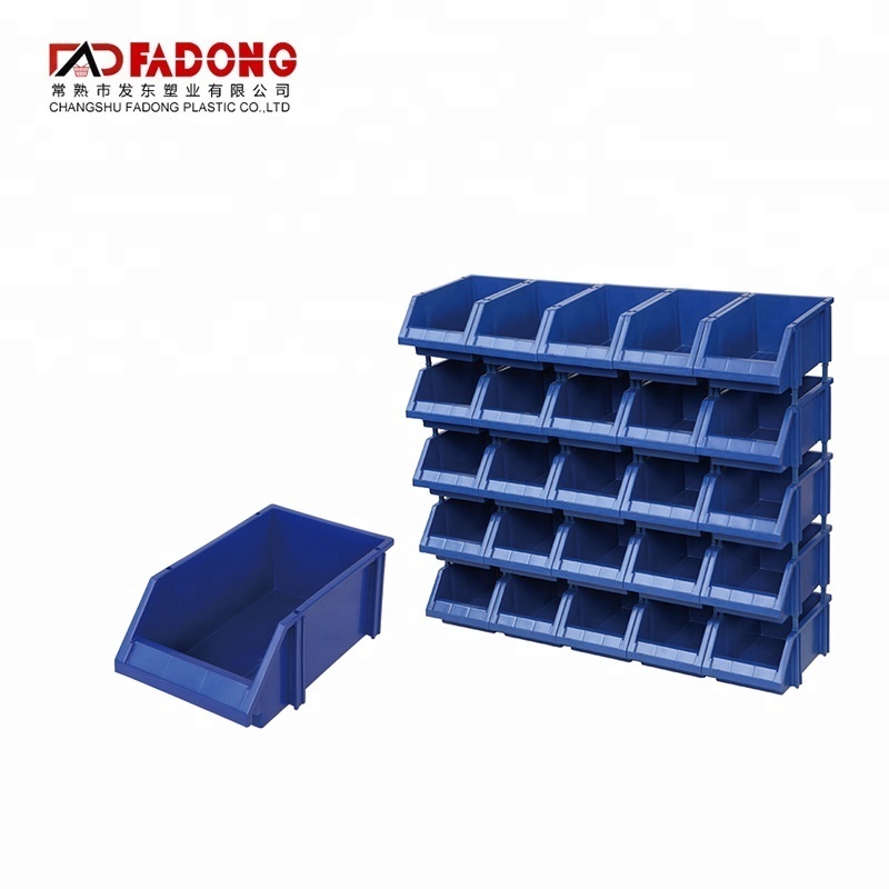 Warehouse back hanging storage boxes work bin plastic storage bins