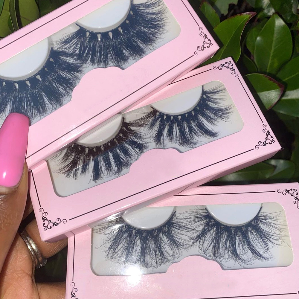 Wholesale Mink Lash 3d Magnetic Full Strip Lashes Hand Made 7D Full Mink Strip Lashes Private Label Adhesive Striplash With Box