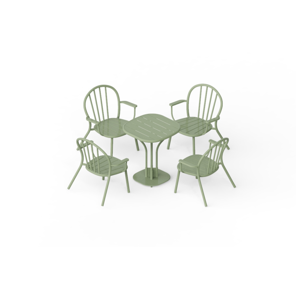 Metal Bistro Table Set