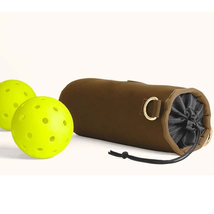 custom outdoor pickleball drawstring pouch add-on water bottle carrier holder pickle tennis balls shoulder crossbody kettle bags