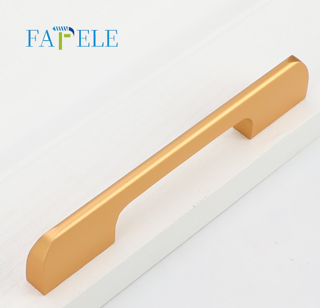 Factory direct selling modern minimalist golden cabinet drawer handle wardrobe door single hole