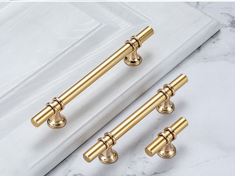 Best Sellers Matte Black Metal Stainless Steel Inox Handle Kitchen T Bar Drawer Pull Silver Brass Gold Cabinet Handles Pull