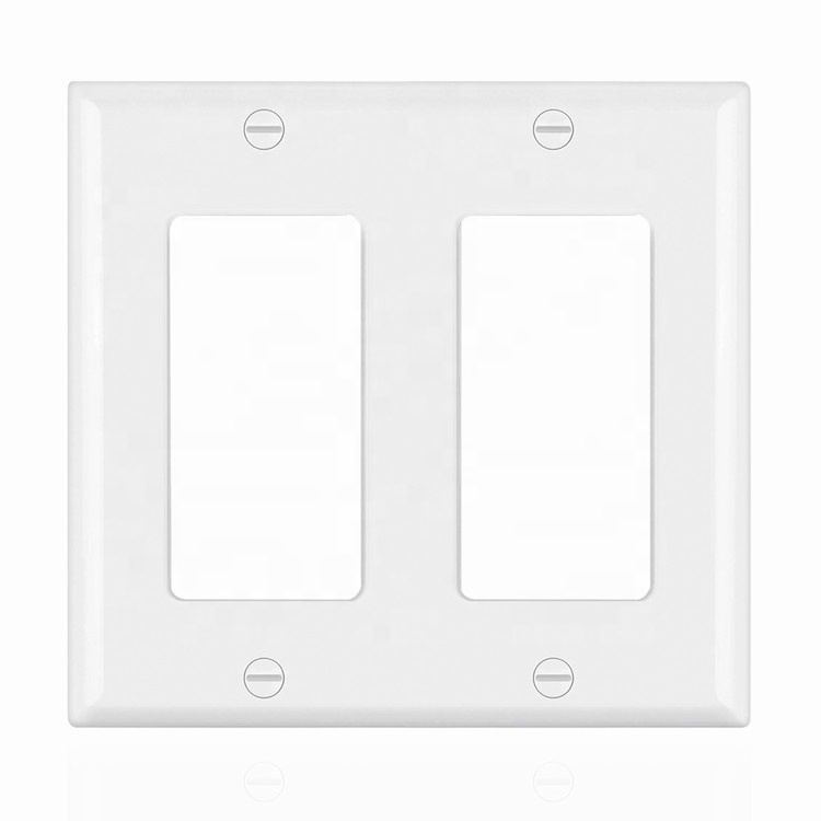 BS18012 Decorative 2 gang wallplates electric outlet switch usa wall plate cover 120v