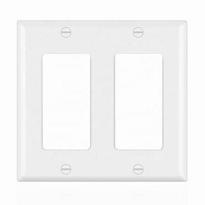 BS18012 Decorative 2 gang wallplates electric outlet switch usa wall plate cover 120v