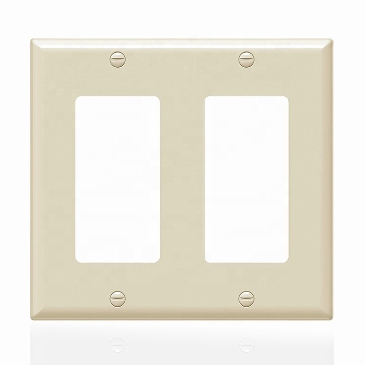 BS18012 Decorative 2 gang wallplates electric outlet switch usa wall plate cover 120v