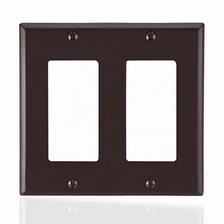 BS18012 Decorative 2 gang wallplates electric outlet switch usa wall plate cover 120v