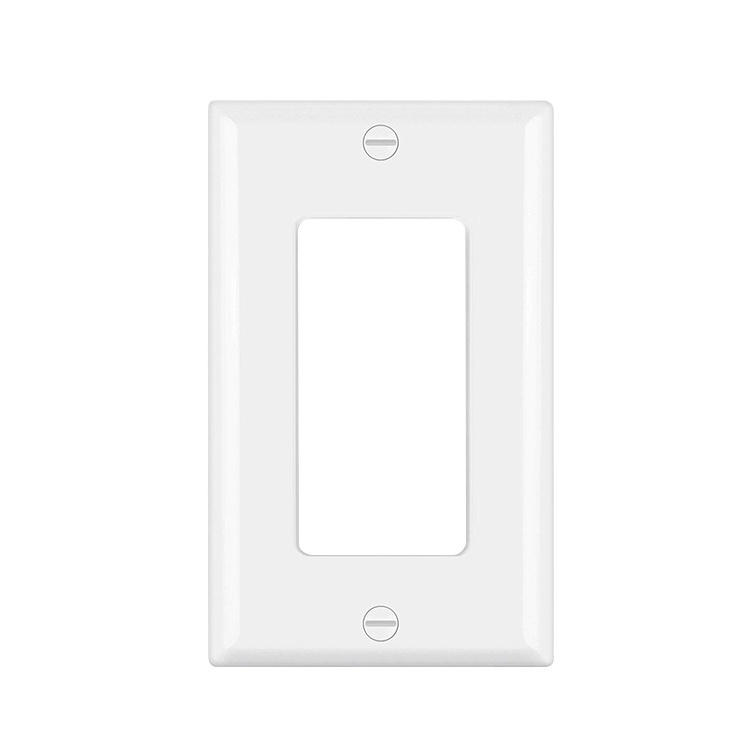 Fahint unbreakable BS1801 white high good quality American standard decorative outlets wallplate with factory direct selling