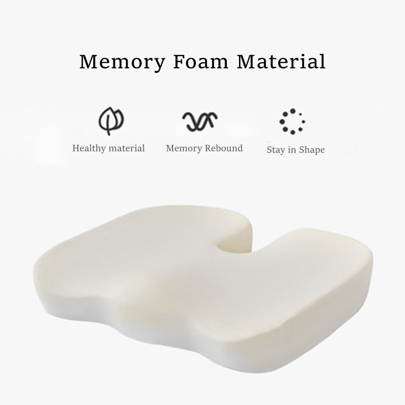 Coccyx Orthopedic Blood Circulation Chair Cojines Gel Memory Foam Seat Cushion for Office Car