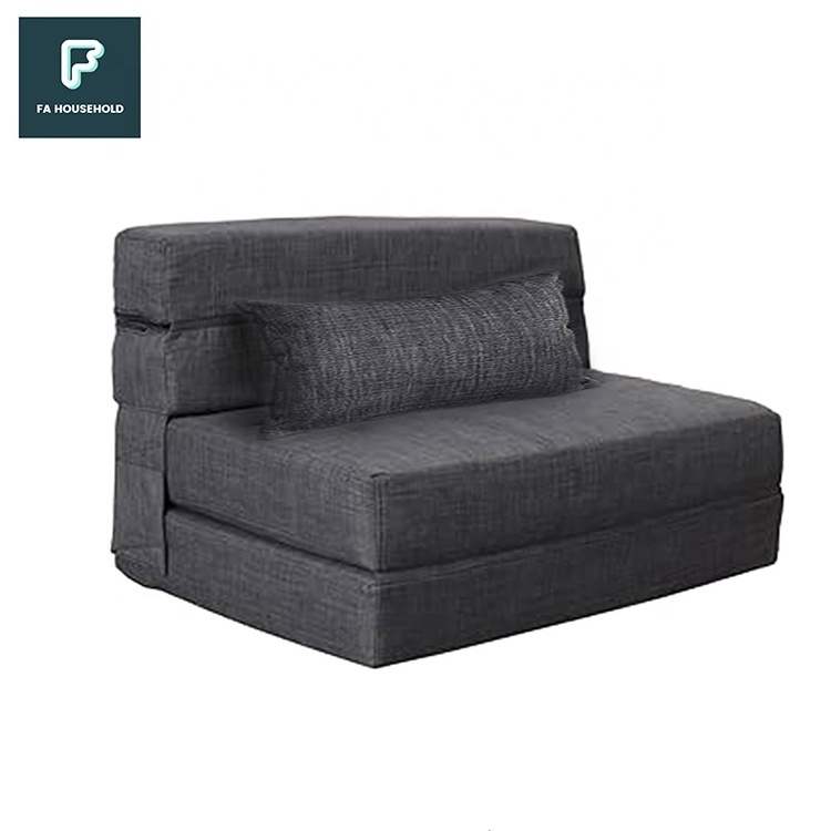 Memory Foam Folding Sleeper Chair Couch Bed with Soft Cushions in Living Room Bedroom Guest Room