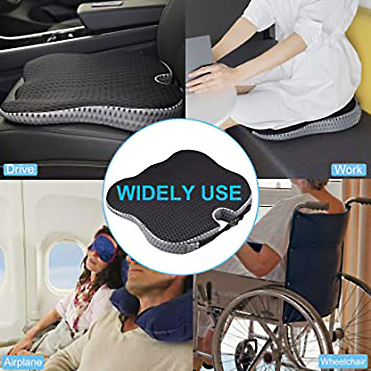 Comfortable Office Chair Seat Cushion Tailbone Relieve Pressure Long Sitting Seat Cushion for Car