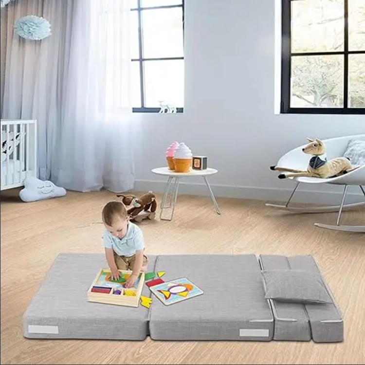 Folding Sofa Bed Convertible Sleeper Memory Foam Sofa Couch for Living Room Apartment Picnic