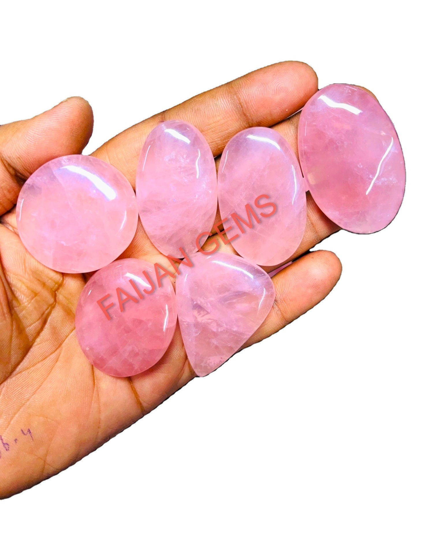 Excellent Top Quality 100% Natural Rose Quartz Mix Shape Cabochon Rose Quartz  Loose Gemstone For Making Jewelry Wholesale Price