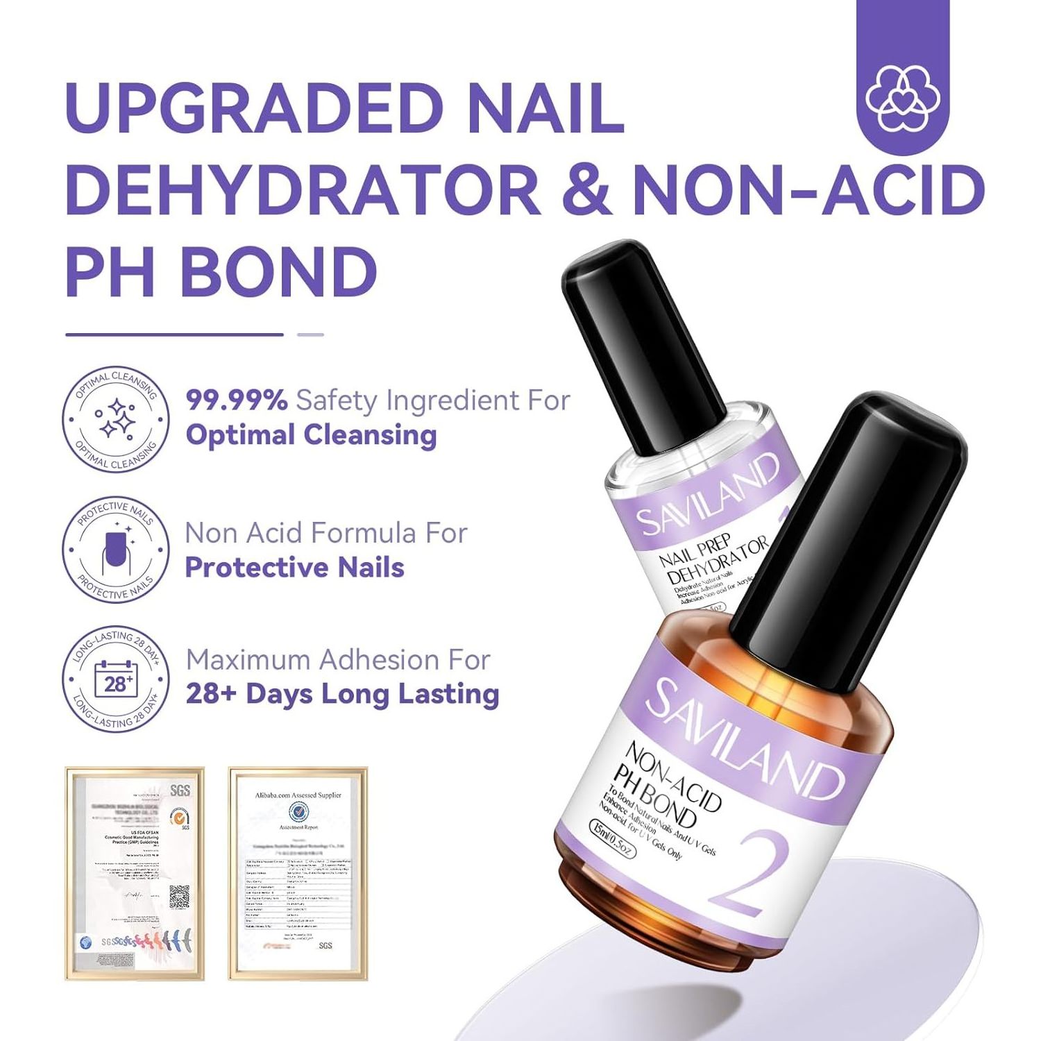 15ml Regular Bottle Uv Gel Acrylic Nail Art Strengthener Primer Bonder And Acid Free Prep Step Dehydrator With Private Label