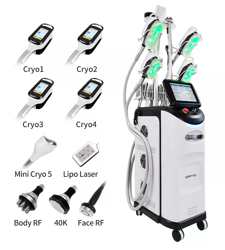 Newest 8 handles 360 cryo slim cryotherapy fat freezing machine 360 cryo body contouring slimming fat burning frozen fat machine