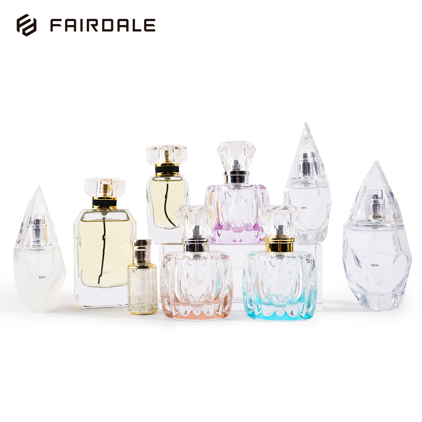 New Design 30ml 50ml 100ml Men Women Diamond Bottles Empty Arabic Perfume Bottle